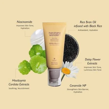 HaruHaru Wonder  Black Rice Moisture Airyfit Daily Sunscreen SPF50+/PA++++ 2