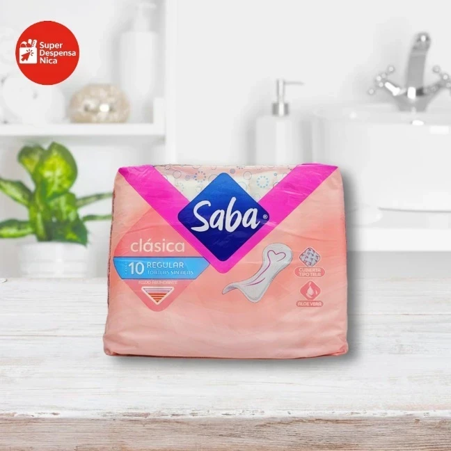 Toalla Sanitaria Saba Clásica Sin Alas