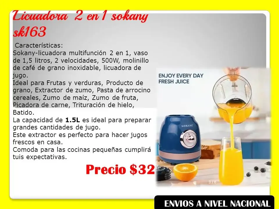 Licuadora Sokany