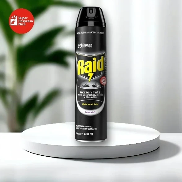 Insecticida Aerosol Raid Acción Total 400ml