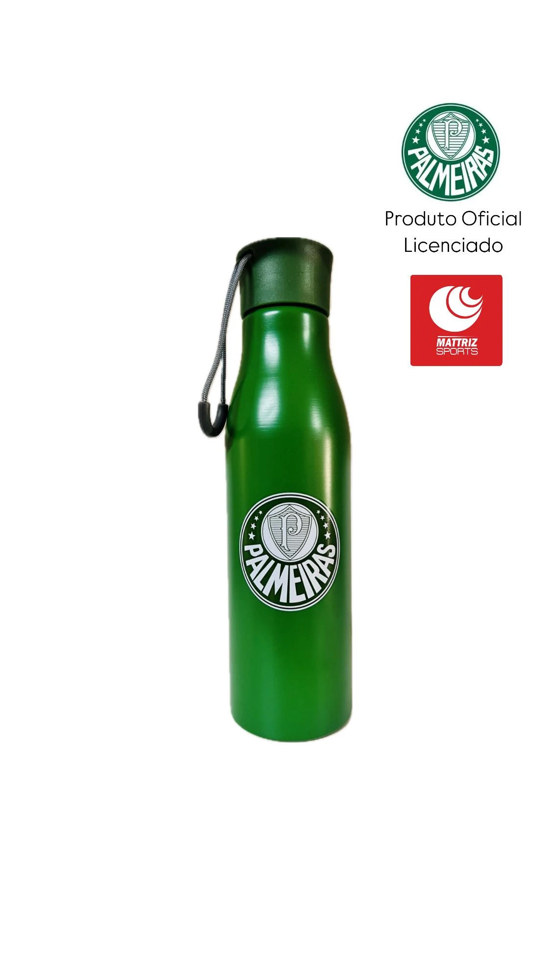 GARRAFA PALMEIRAS ALUMINIO 600 ML
