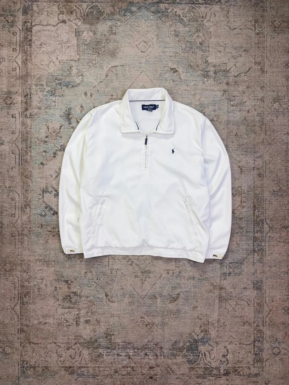 Polo Golf Ralph Lauren Quarter-Zip Windbreaker Blanco (XL)
