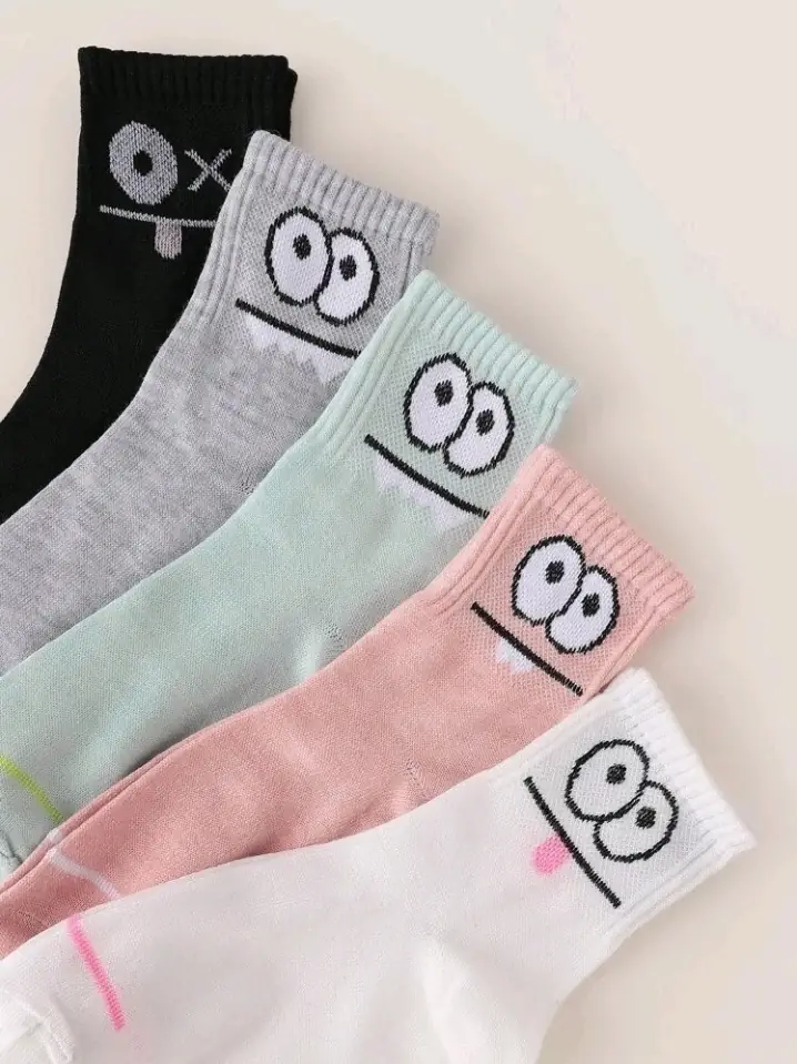 5 pares calcetines de dibujos animados 3