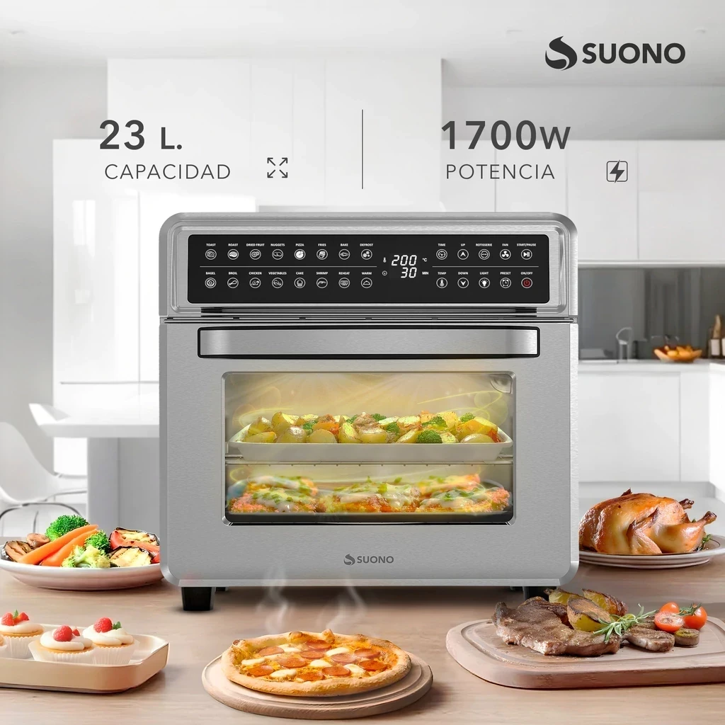 Horno freidora Suono AirFryer 23L 1700W 16 Funciones 3