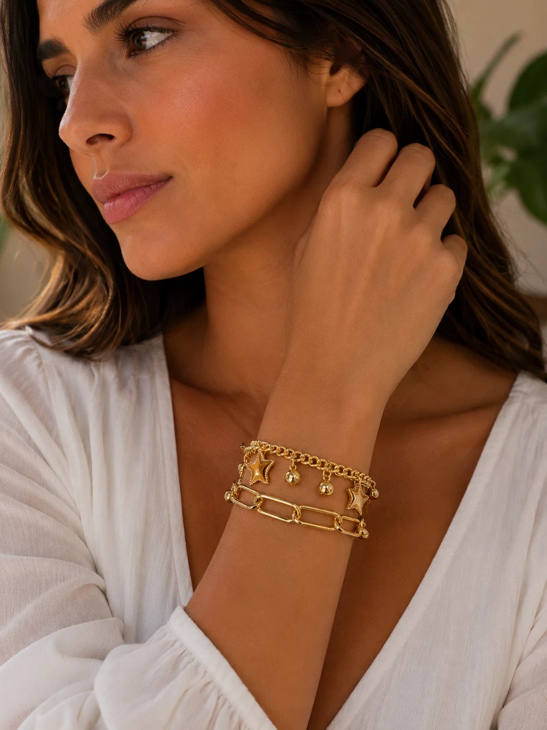 Pulsera oro laminado 
