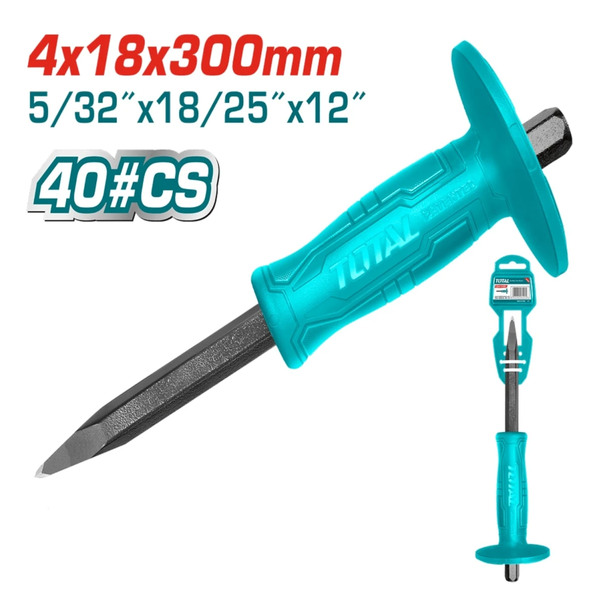 THT4221226 Cincel de concreto 300mm total