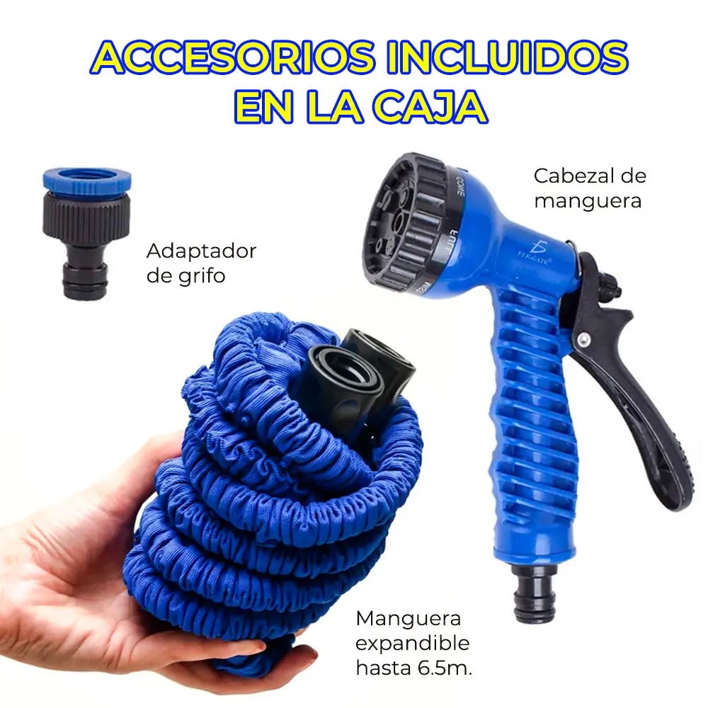 Manguera Flexible Expandible 7.5Mts Con Pistola  3