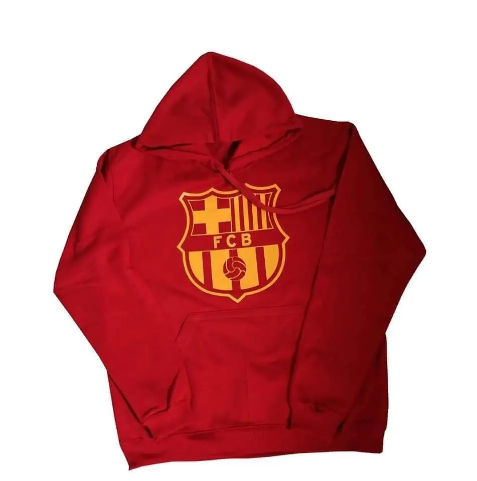POLERA CON CAPUCHA DE BARCELONA