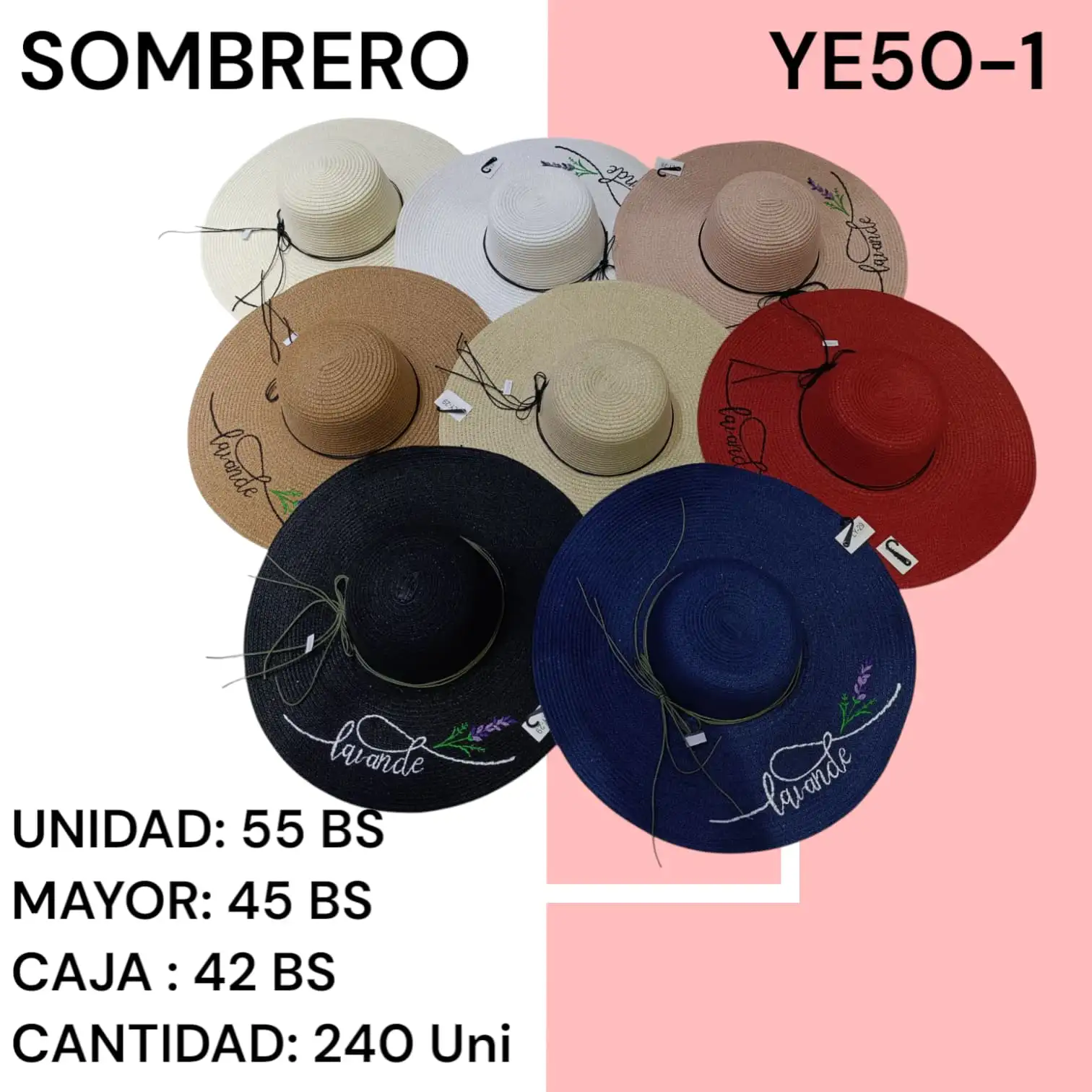 SOMBRERO FEMENINO YE50-1