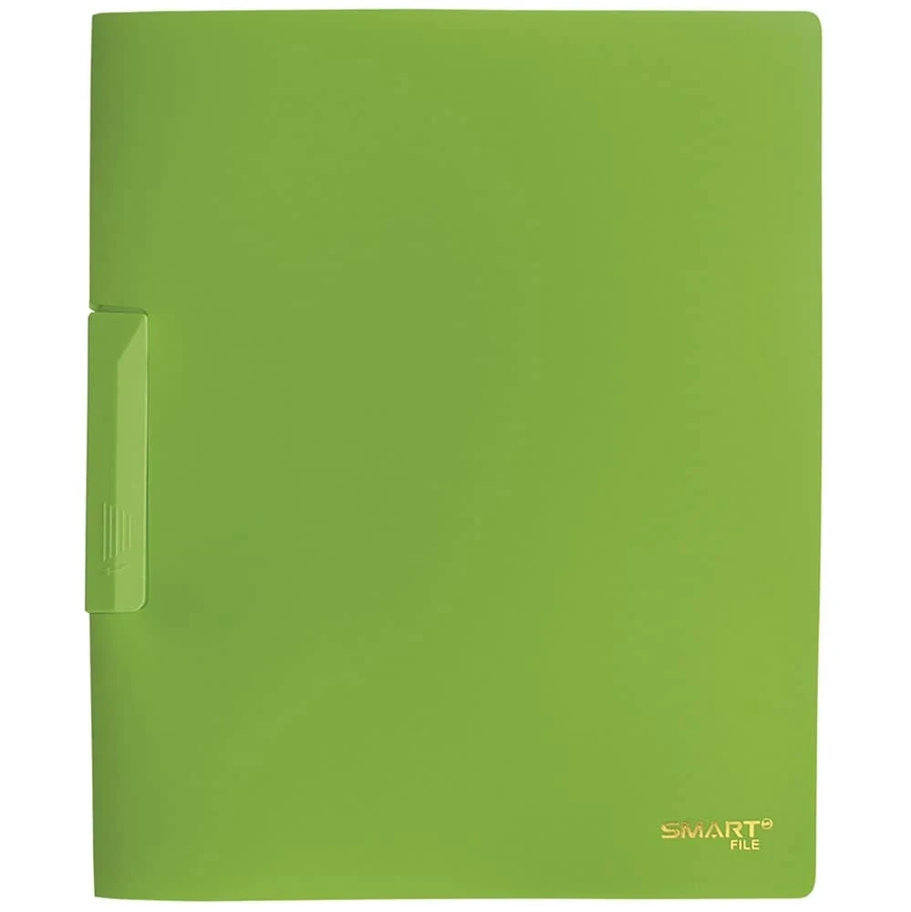 Carpeta verde c/clip ,  Plástico T/carta 