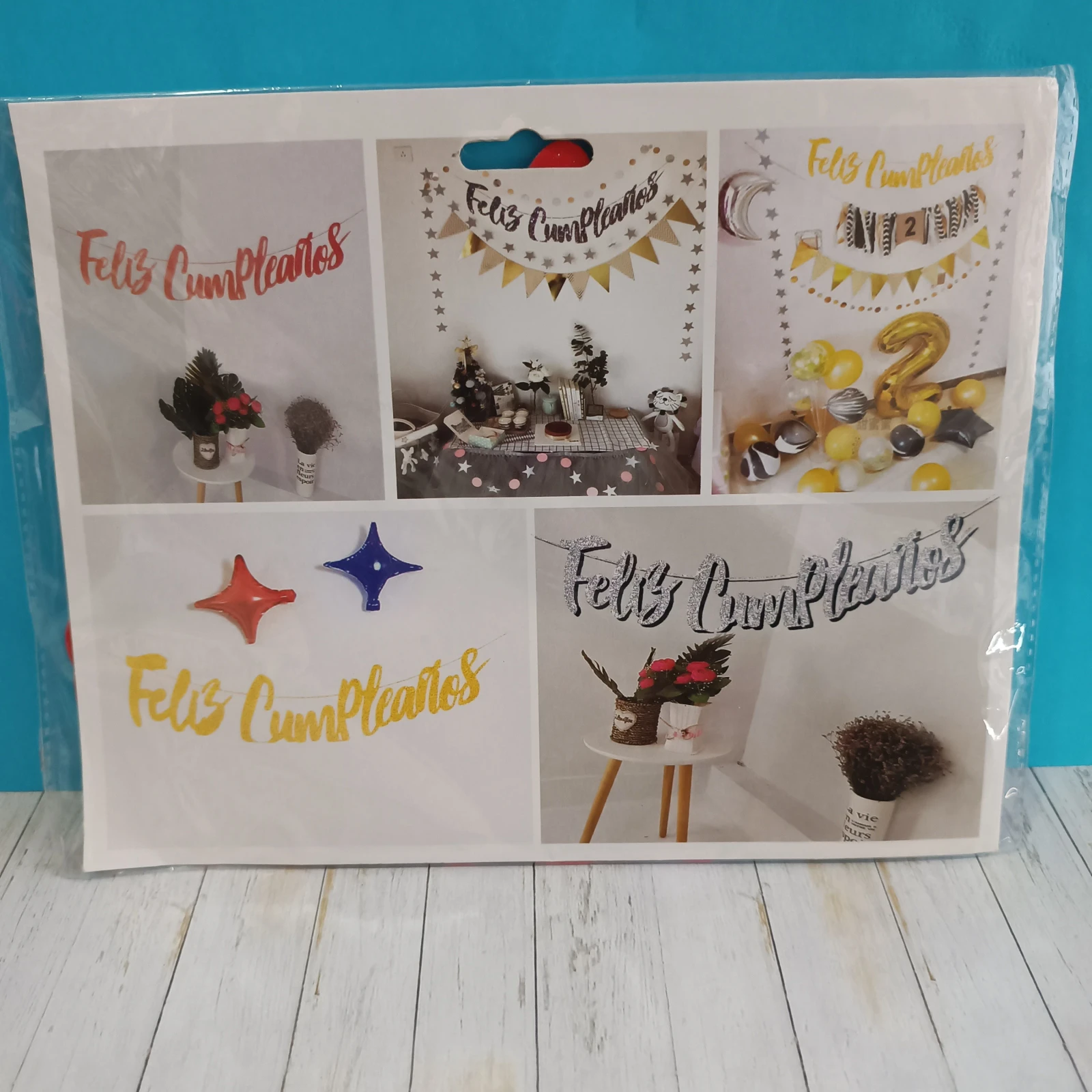 LETRERO FELIZ CUMPLEAÑOS CURSIVO