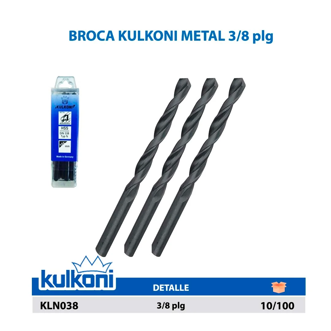 BROCA KULKONI METAL 3/8"