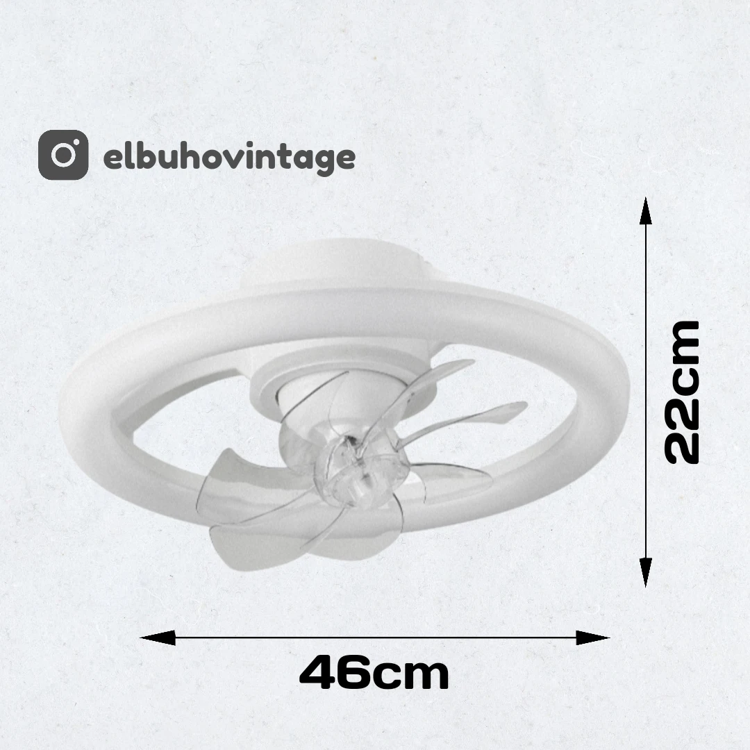 LÁMPARA VENTILADOR LED ROTACIÓN 360°  5