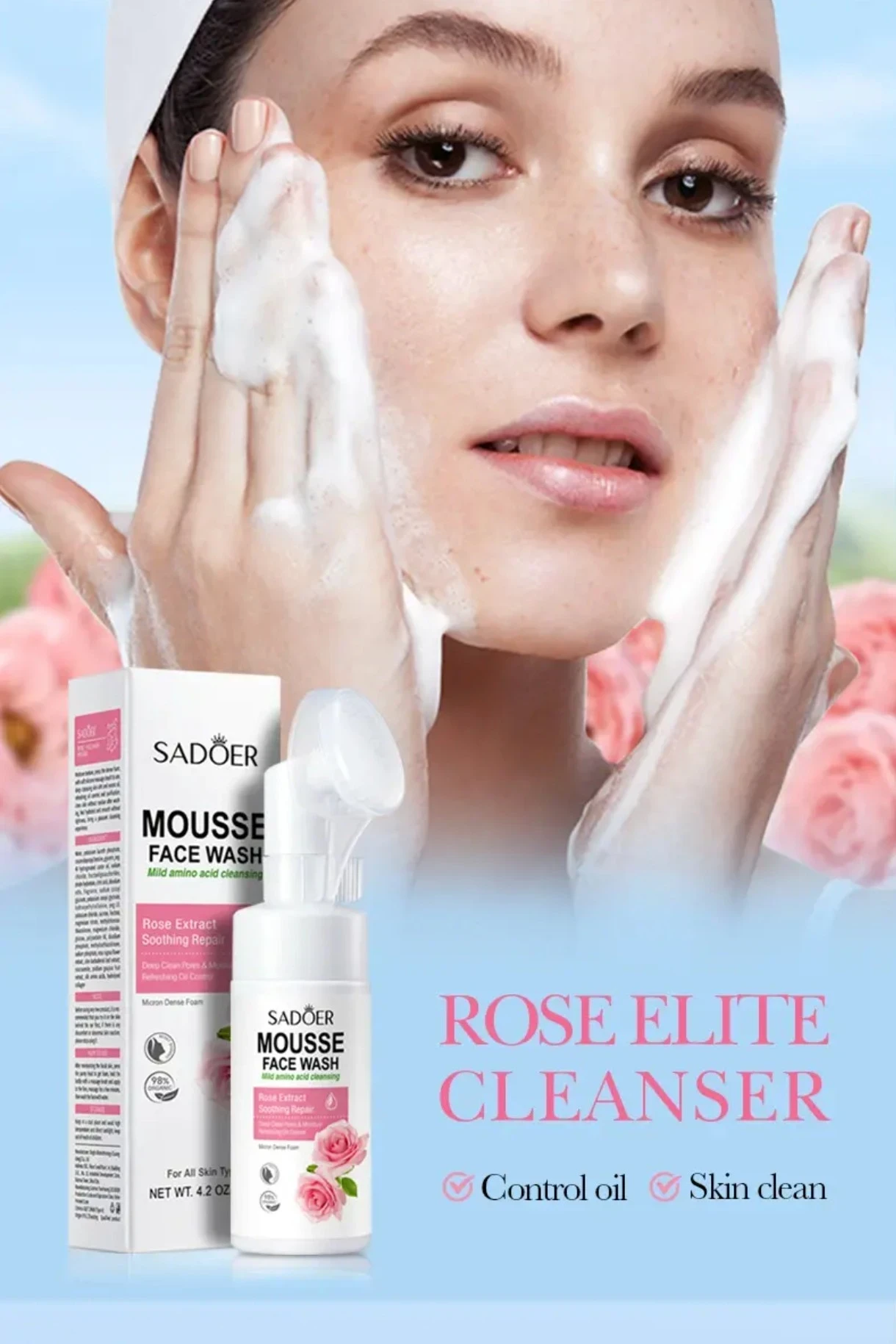 💖 LIMPIADOR Sadoer Rose Elite Cleanser 120 ml 💖 2
