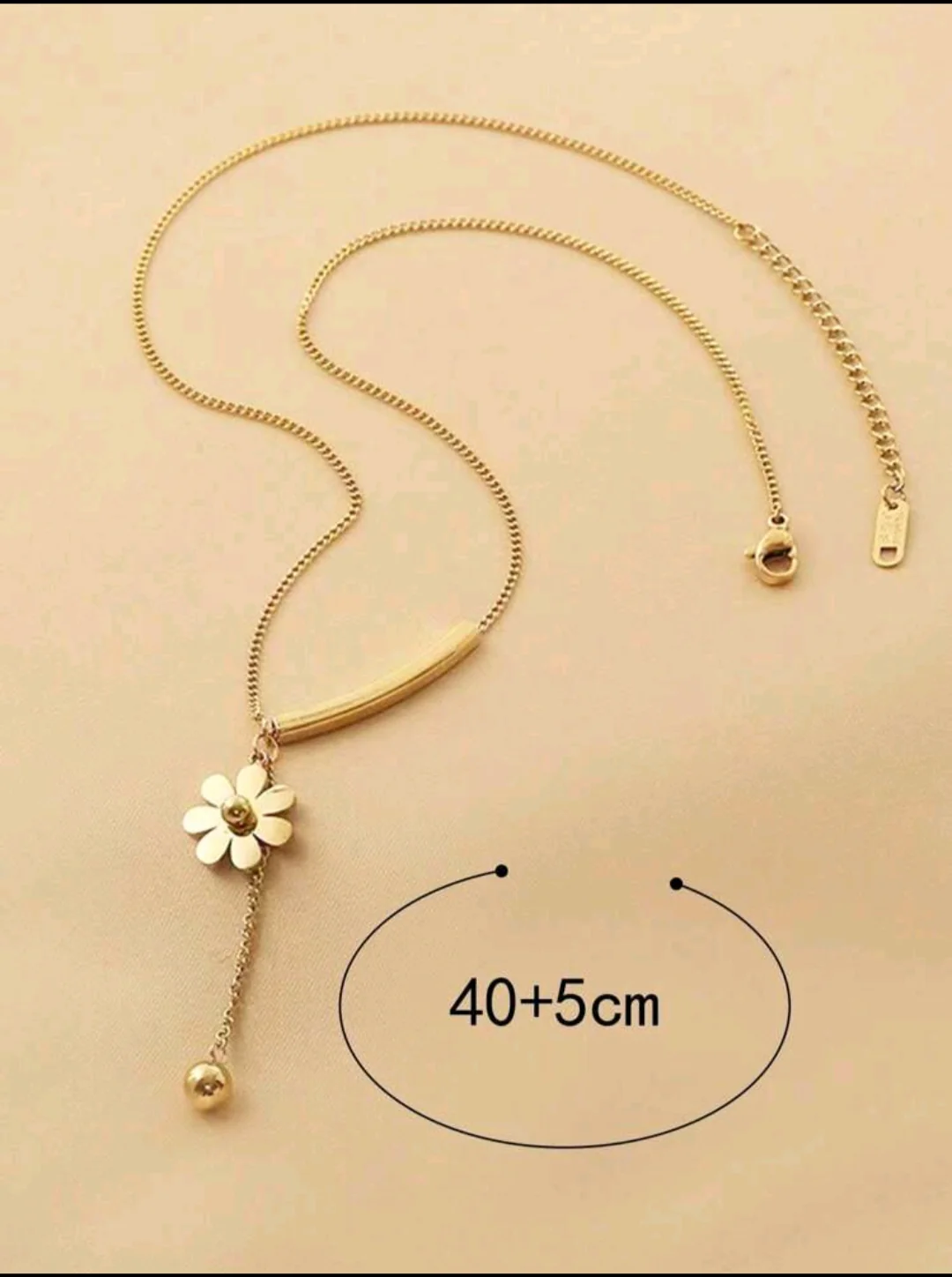 Cadena de flor acero inoxidable  2