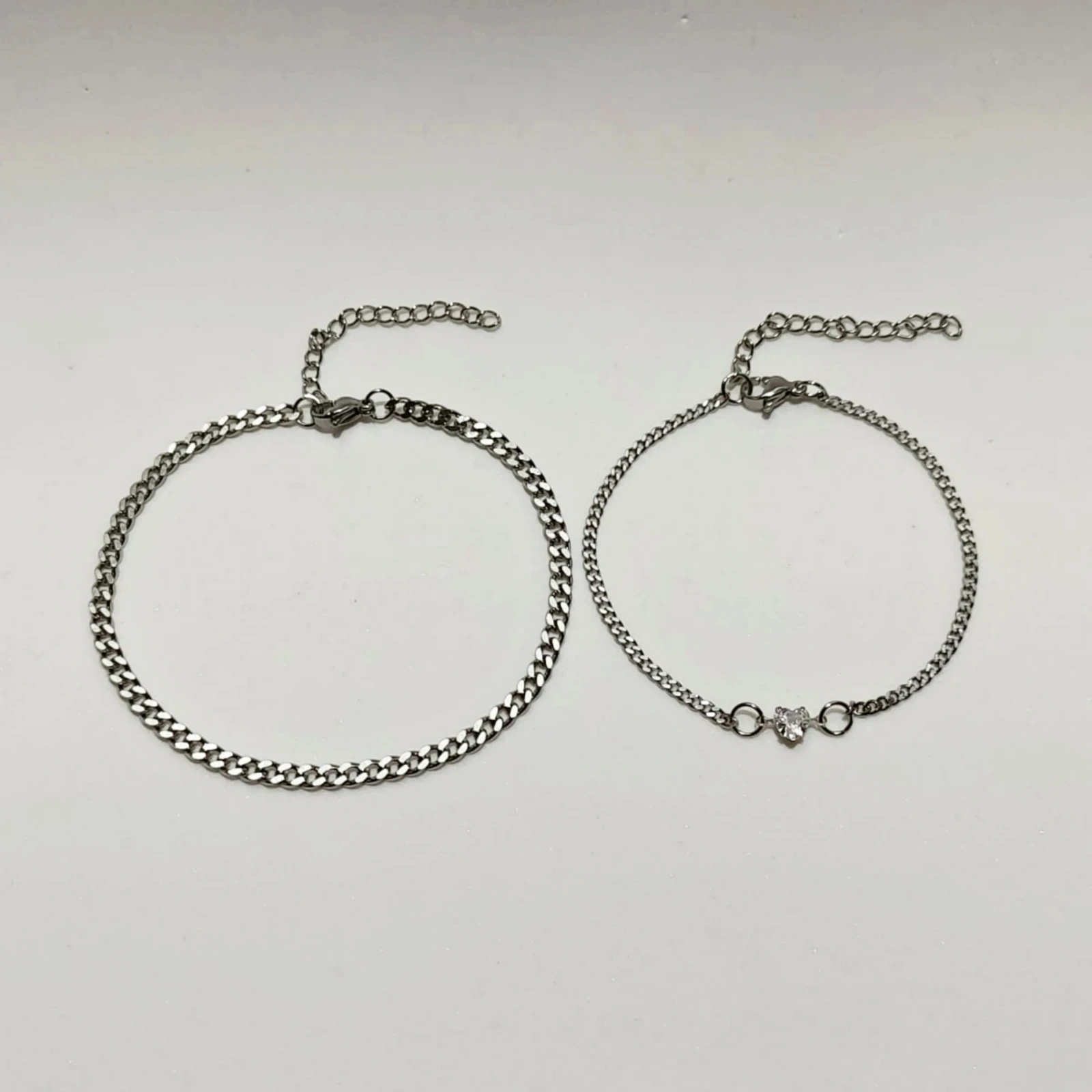 Dúo Pulseras de Acero Inoxidable 2