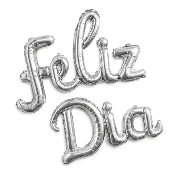 Globo "Feliz dia" cursiva 16 pulgadas  4
