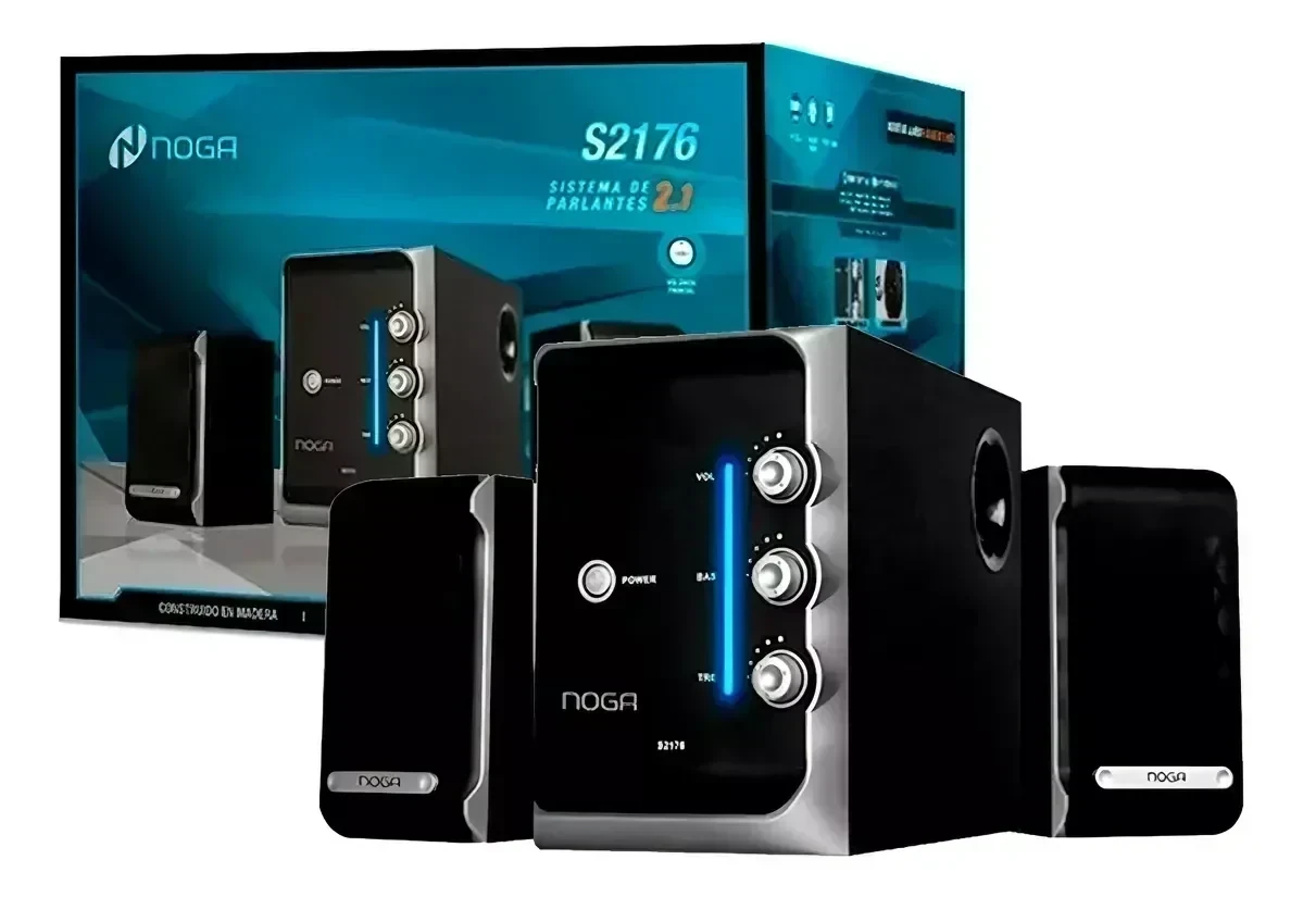 NOGA S2176 // SISTEMA DE PARLANTES MULTIMEDIA 2.1 5000 P.M.P.O
