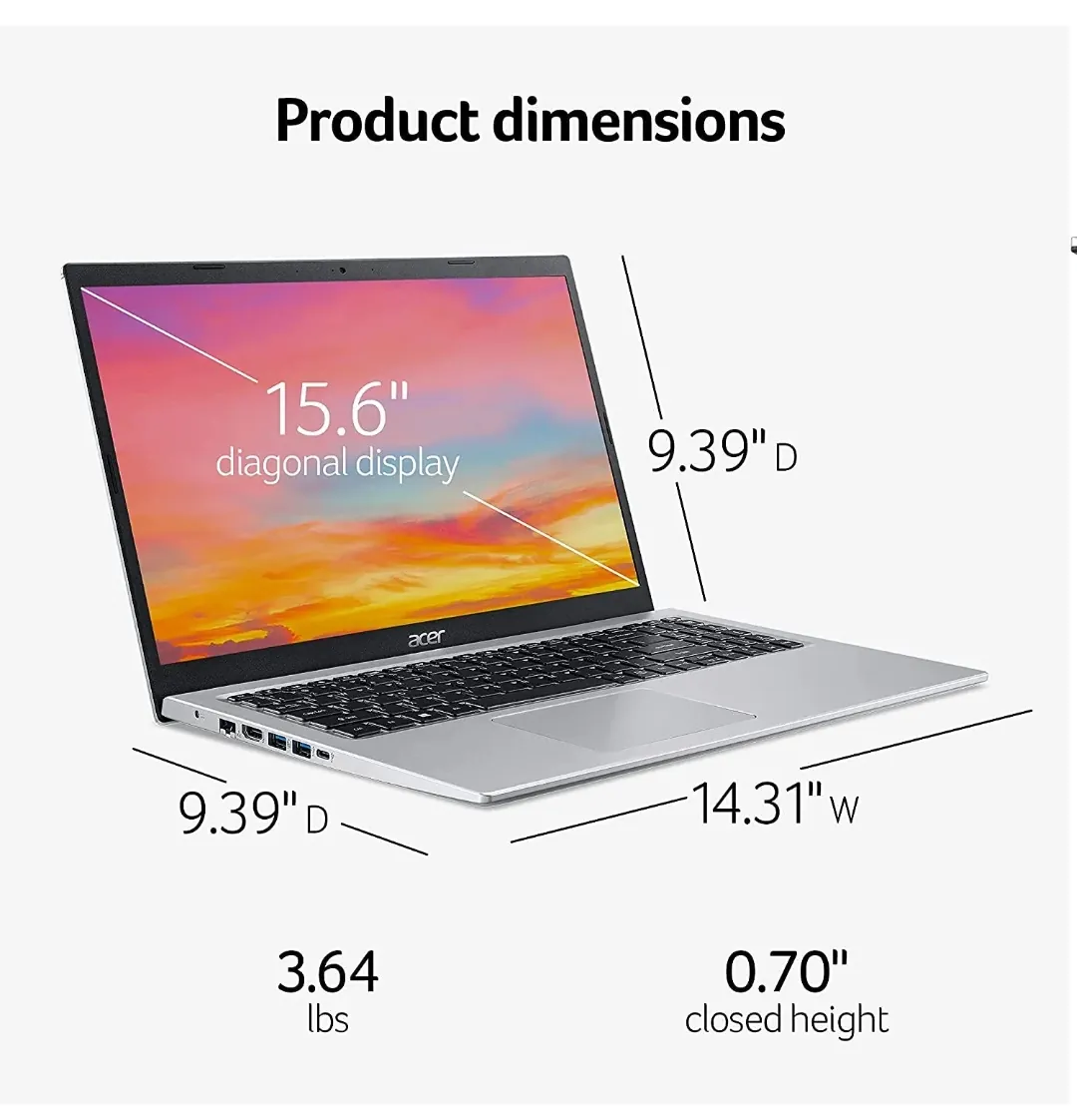 Laptop ACER 15.6" 2