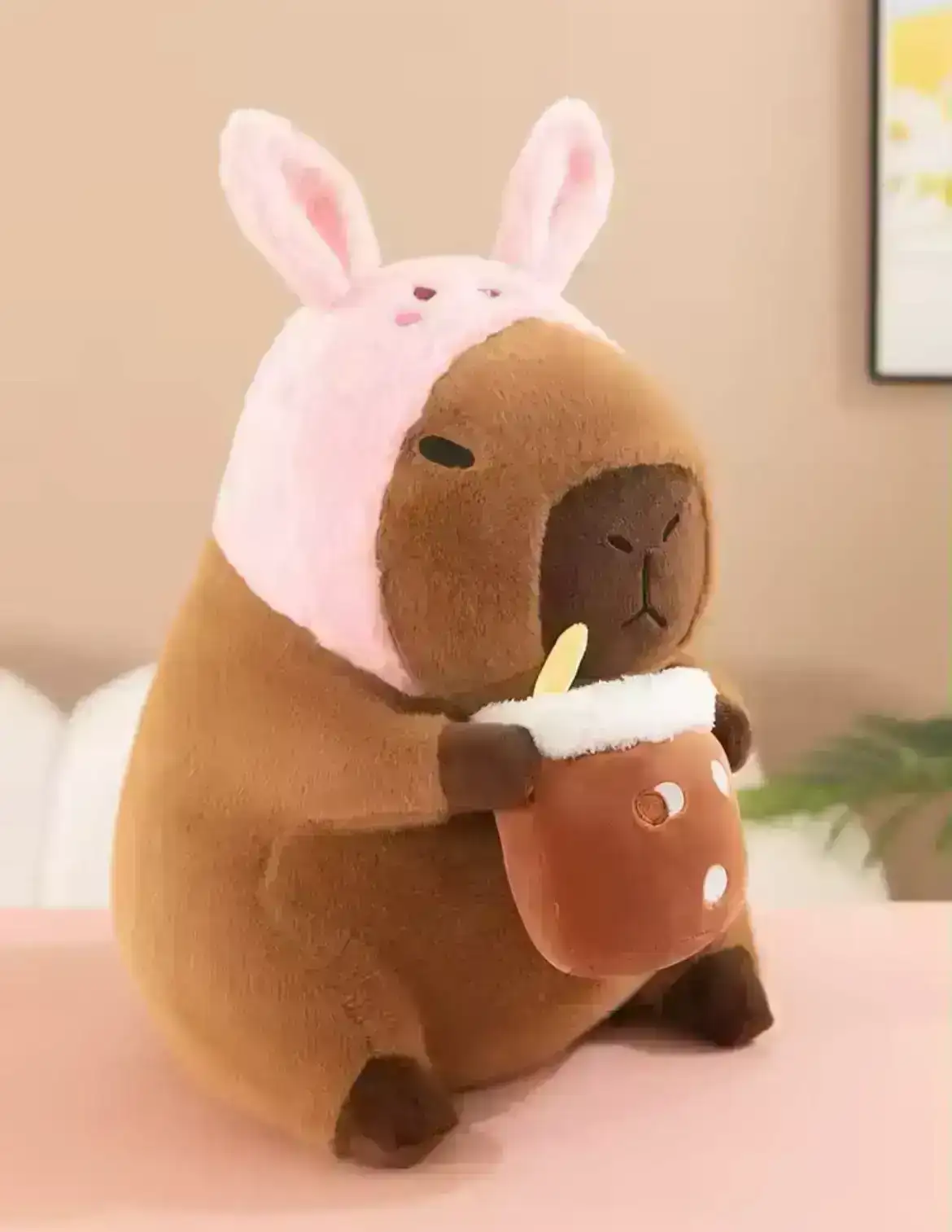 Capiabra conejito rosa 2