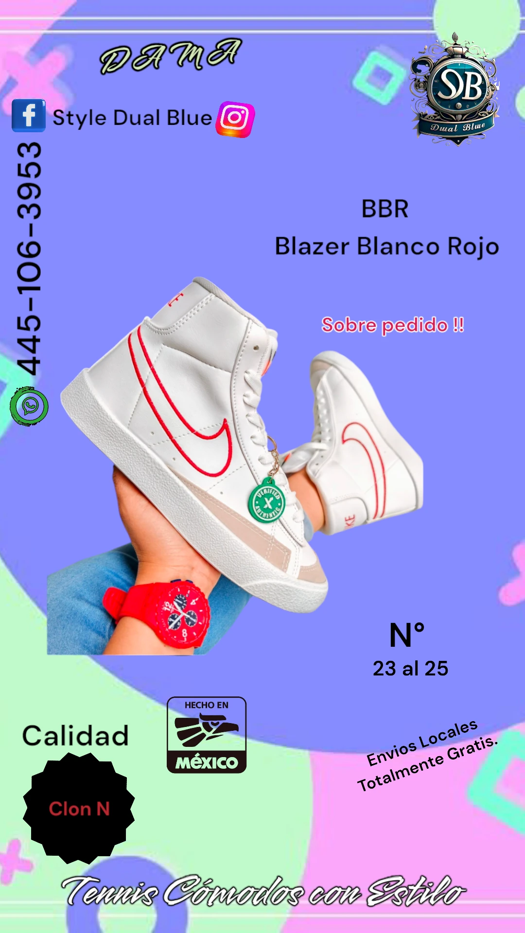 Blazer Blanco Rojo