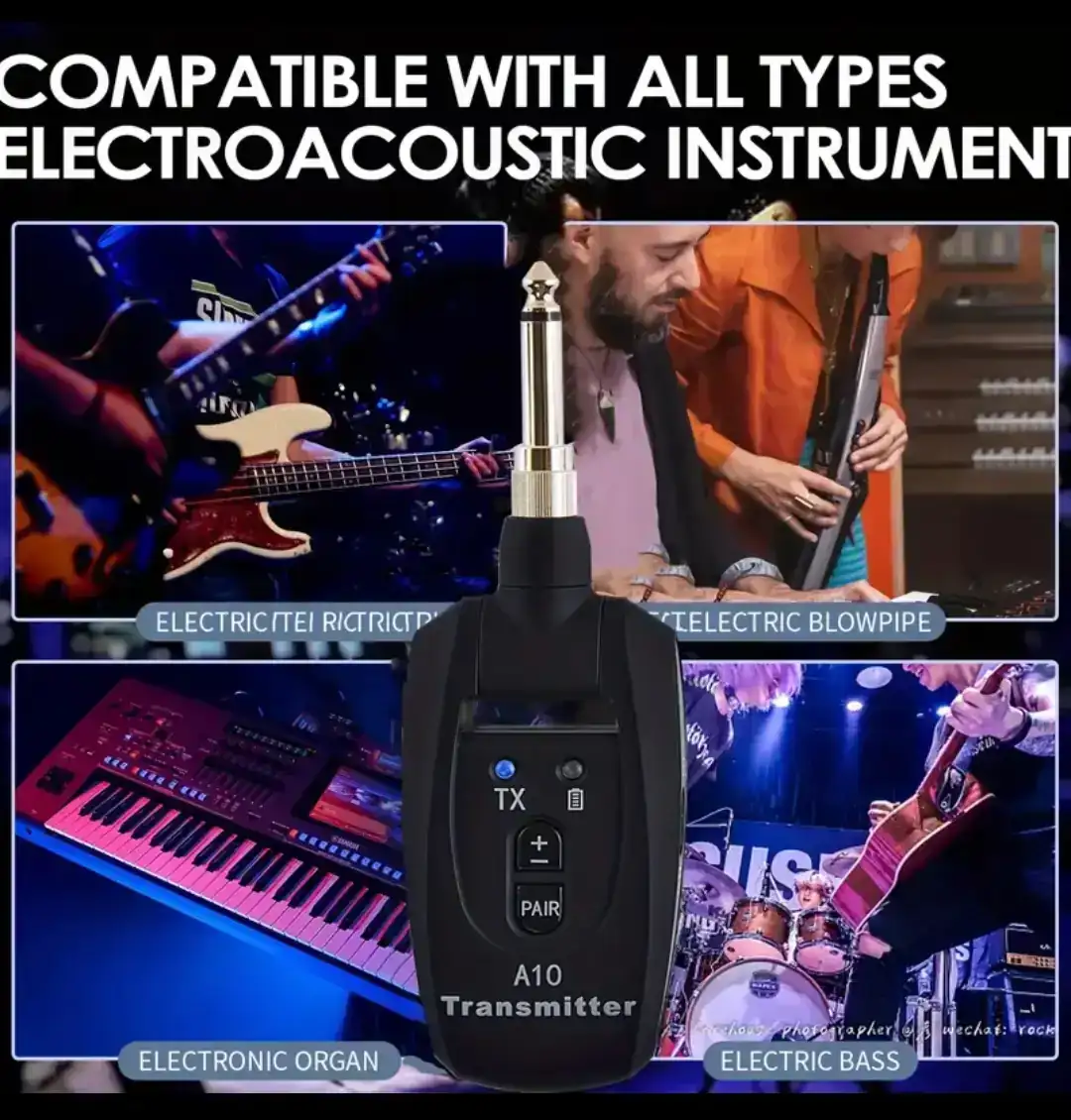 Sistema Inalambrico Con Micrófono para Guitarra Acústica  3