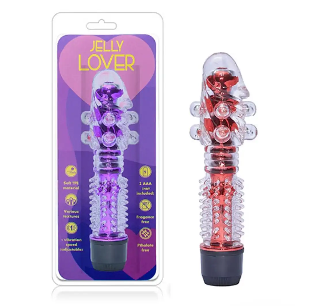 Dildo 3 en 1 funda perlas 