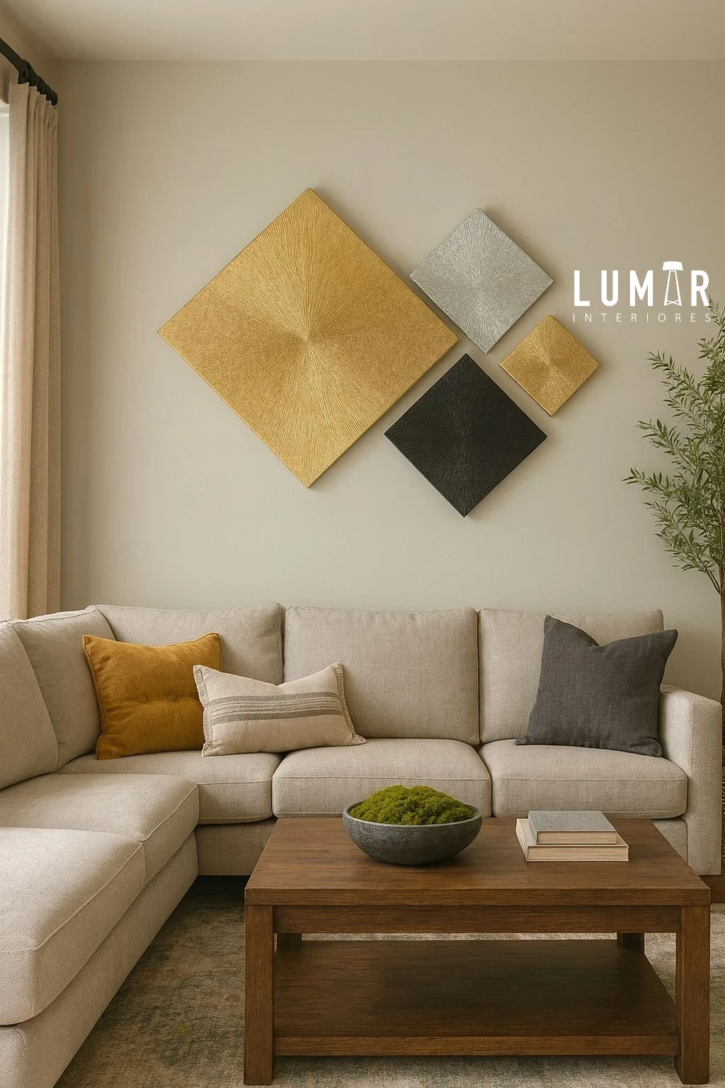 DECO ROMBOS SOLARES DECORACIÓN PARED 6