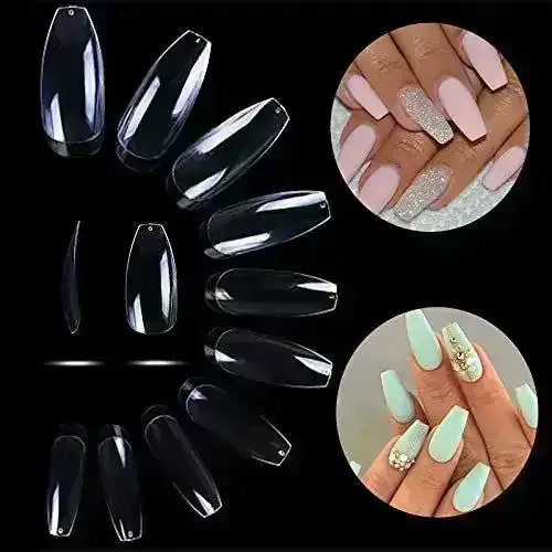 Tips soft gel coffin