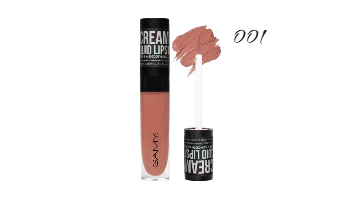 samy labial liquido cremoso tono 001 late