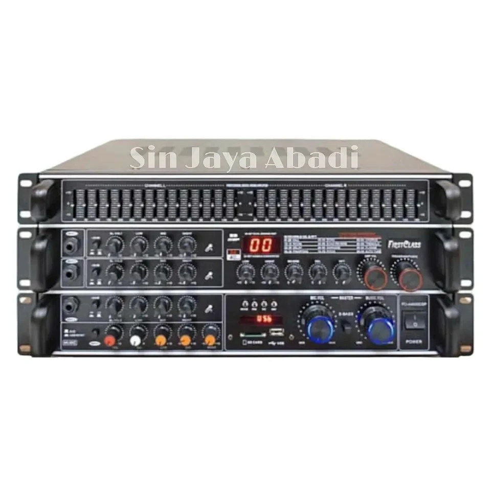 AMP AMERICAN AUDIO PM6000BS PRECIO: 2050BS Amplificador de potencia Bluetooth, USB, tarjeta SD FCA  600 vatios x 2 Ecualizador gráfico de 2 canales y 15 bandas 99 DSP Efectos DSP de doble motor de 24 bits Control de micrófono: -200B, volumen, bajos, bajos, agudos Control de música: volumen, balance, bajos, medios, agudos Control de efectos: bajos, altos, reverberación, del, revertir Volumen y programa DSP Compatible con Bluetooth, USB y tarjeta SD Volumen principal, música y micrófono Selector de graves Ventilador Salidas de altavoz: 4 (4 ohmios - 16 ohmios) Salidas de audio de línea: 2 y entrada de DVD 3