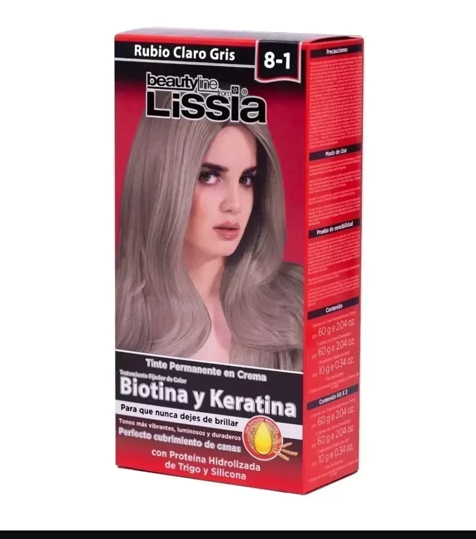 lissia tinte 8.1 rubio claro gris
