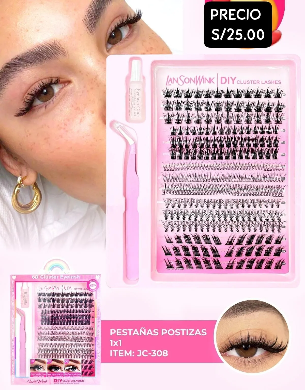 Set de pestañas