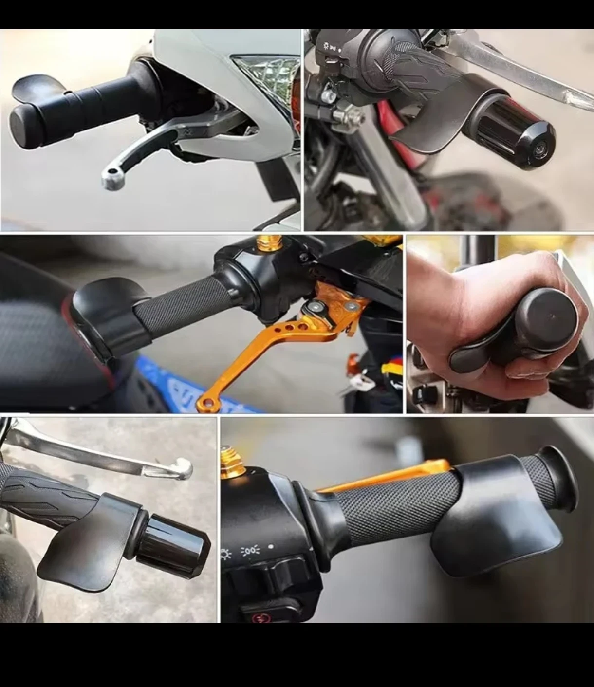 Asistente de Acelerador para Moto - Negro Mate Clásico 3
