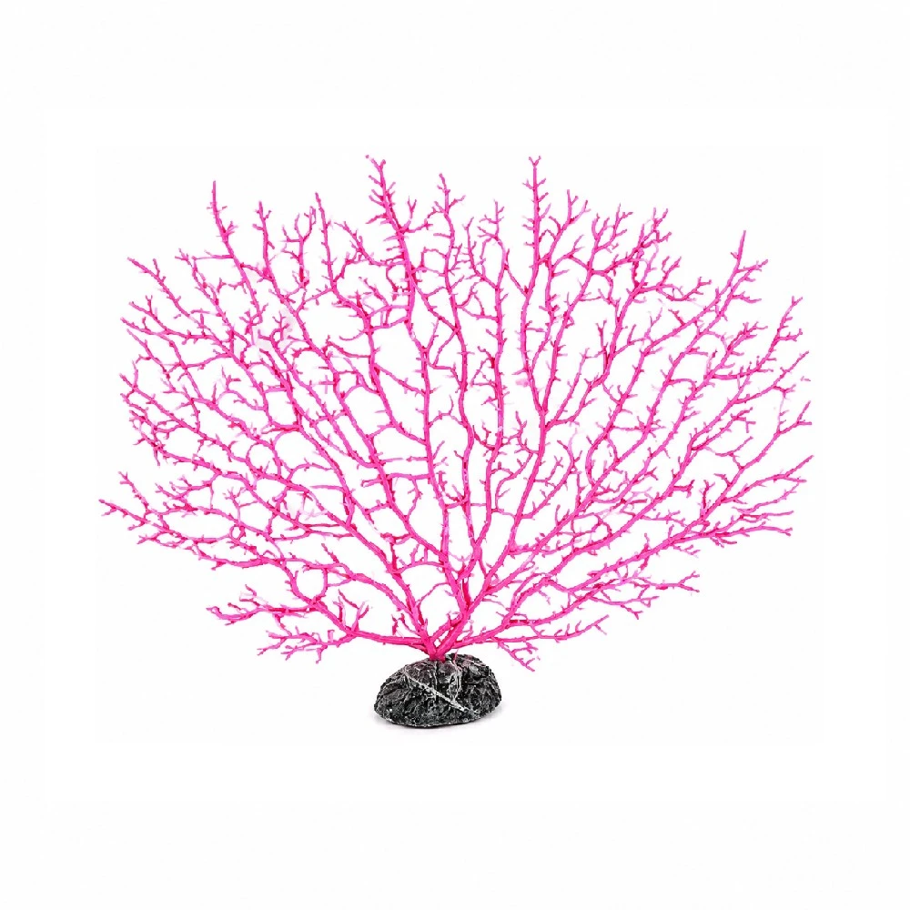 Coral decorativo de plástico fucsia