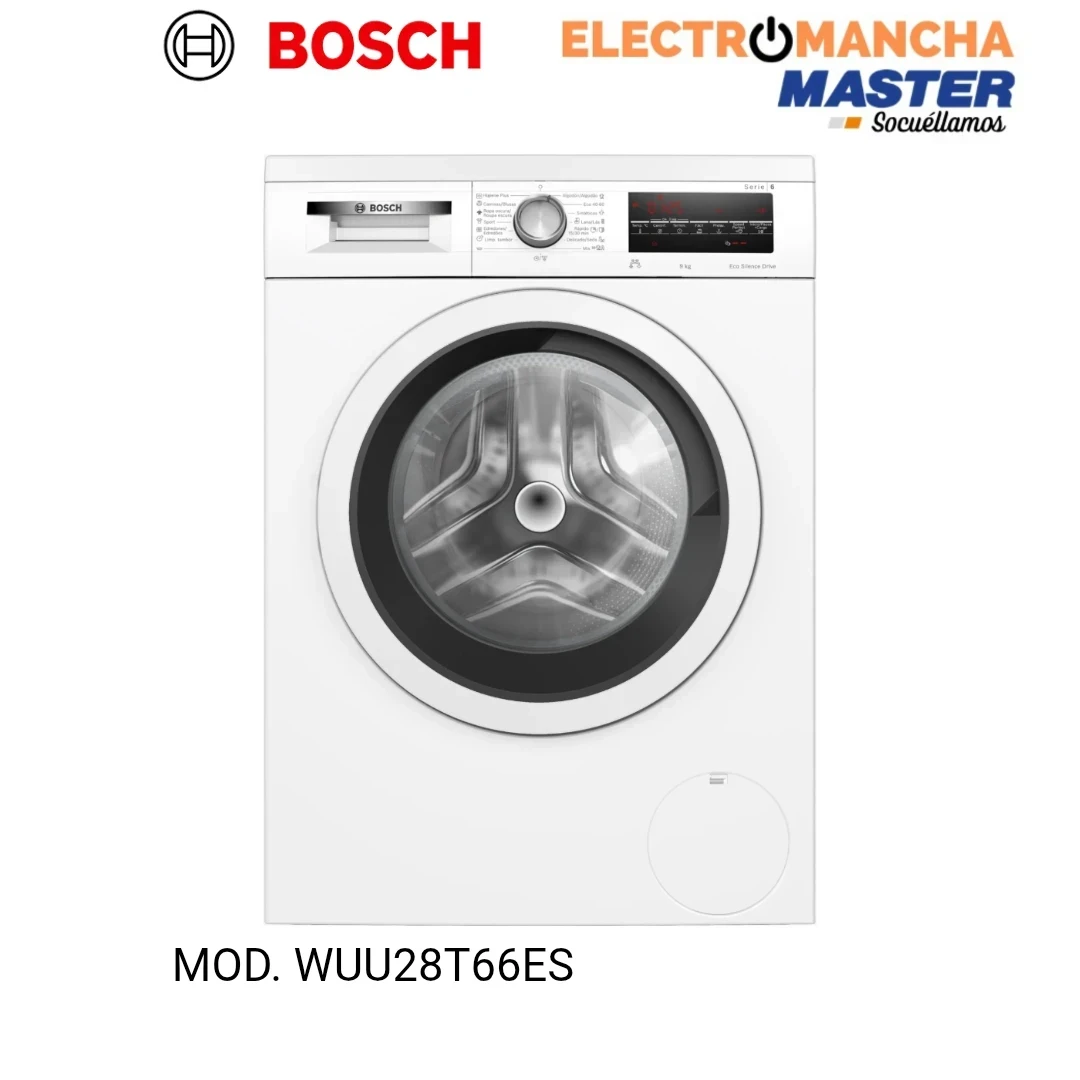 LAVADORA BOSCH WUU28T66ES  9KG 1400 RPM A