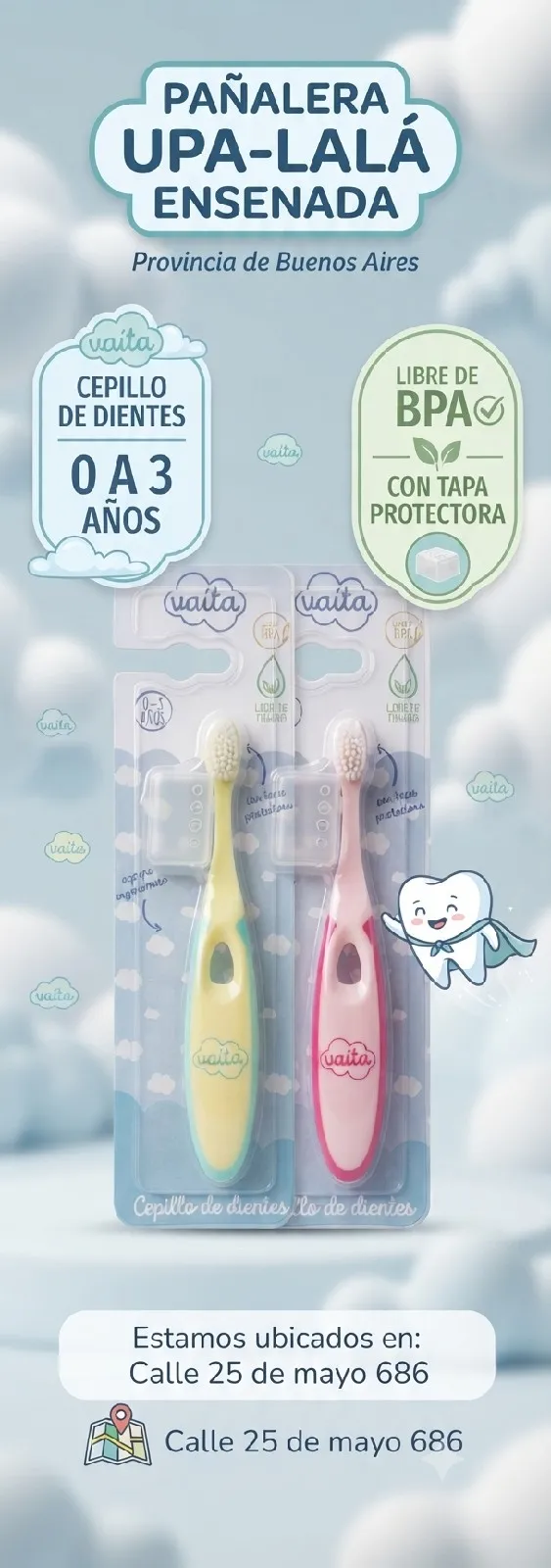 cepillo de dientes de 0 a 3 Años