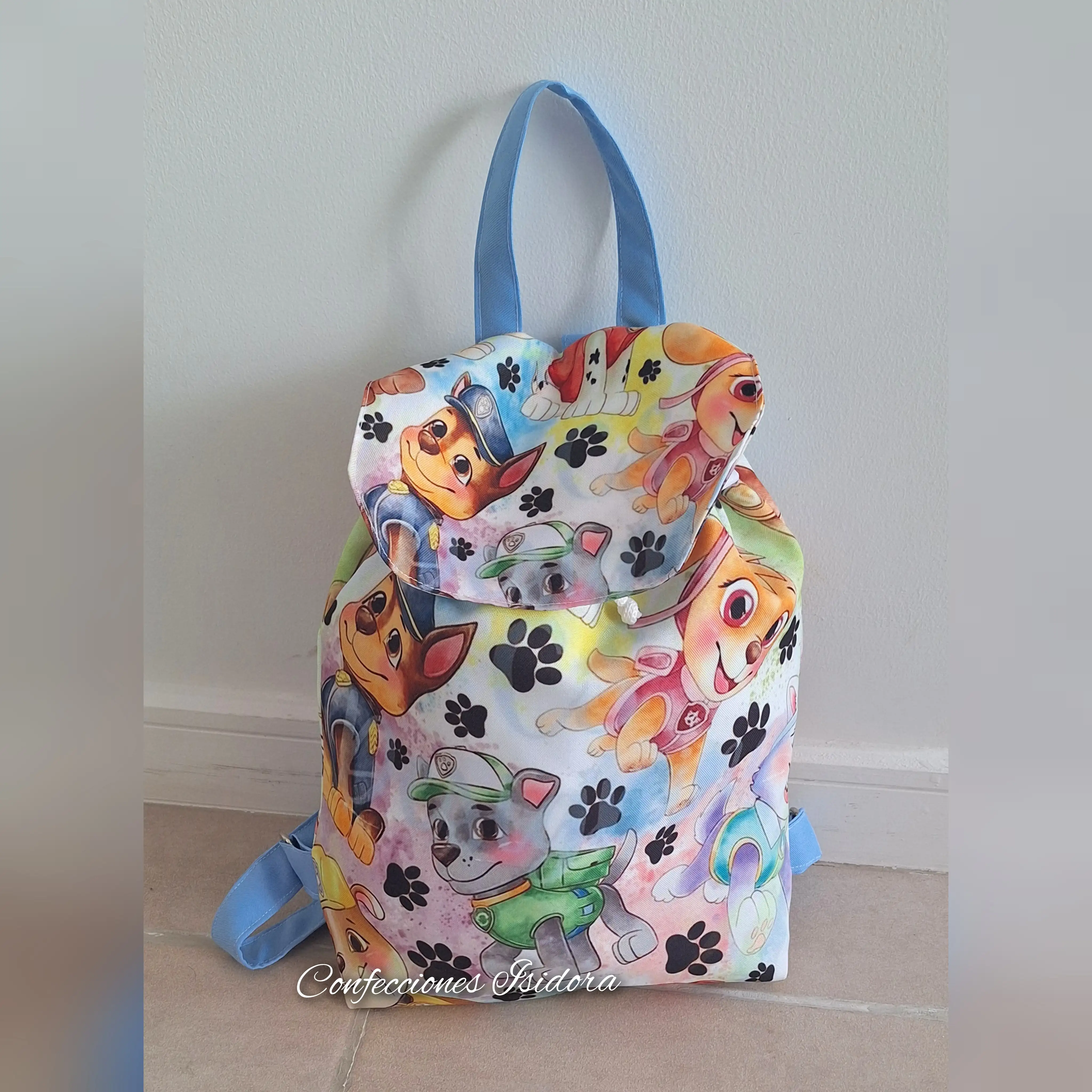 Mochila paw patrol celeste 