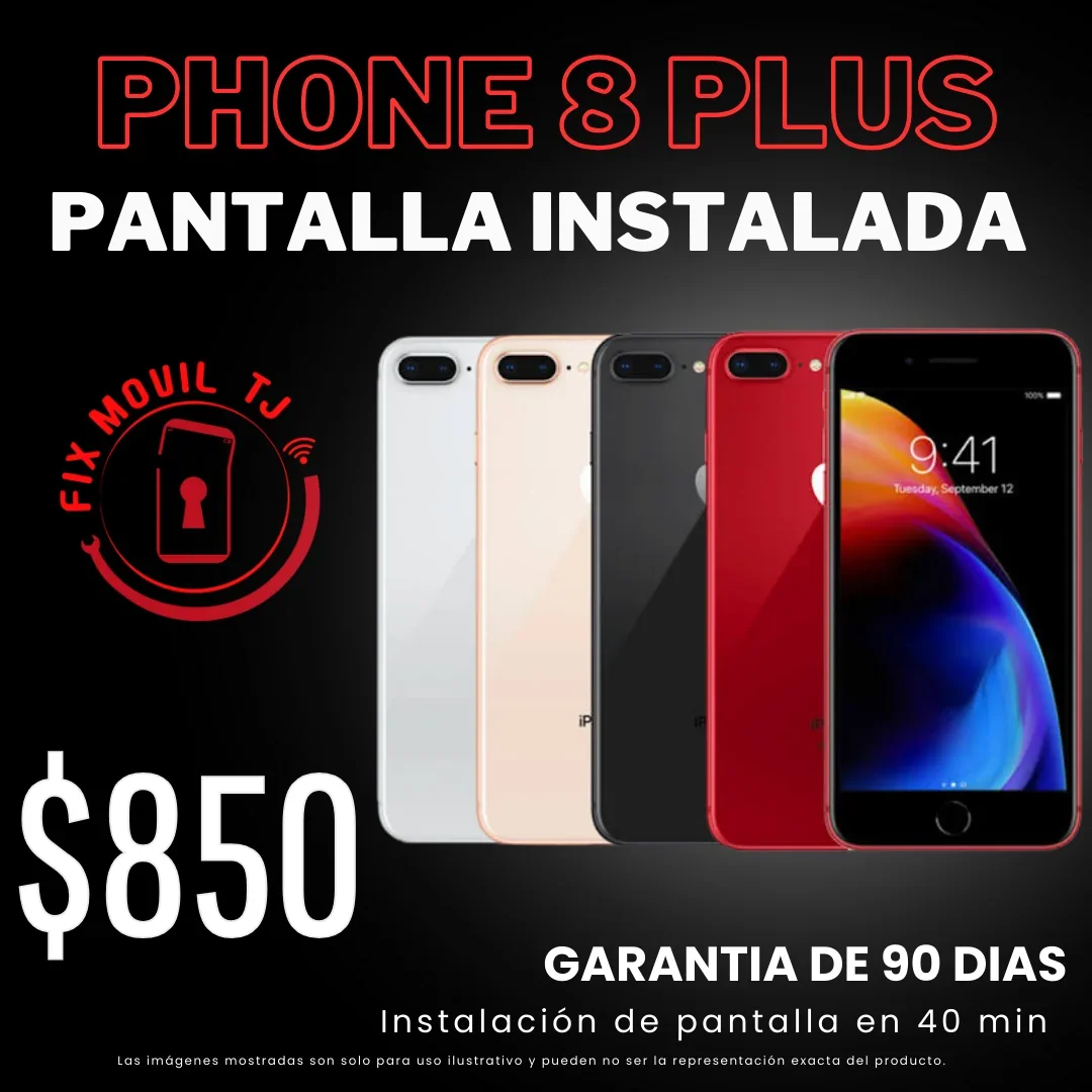 Pantalla de iphone 8 plus