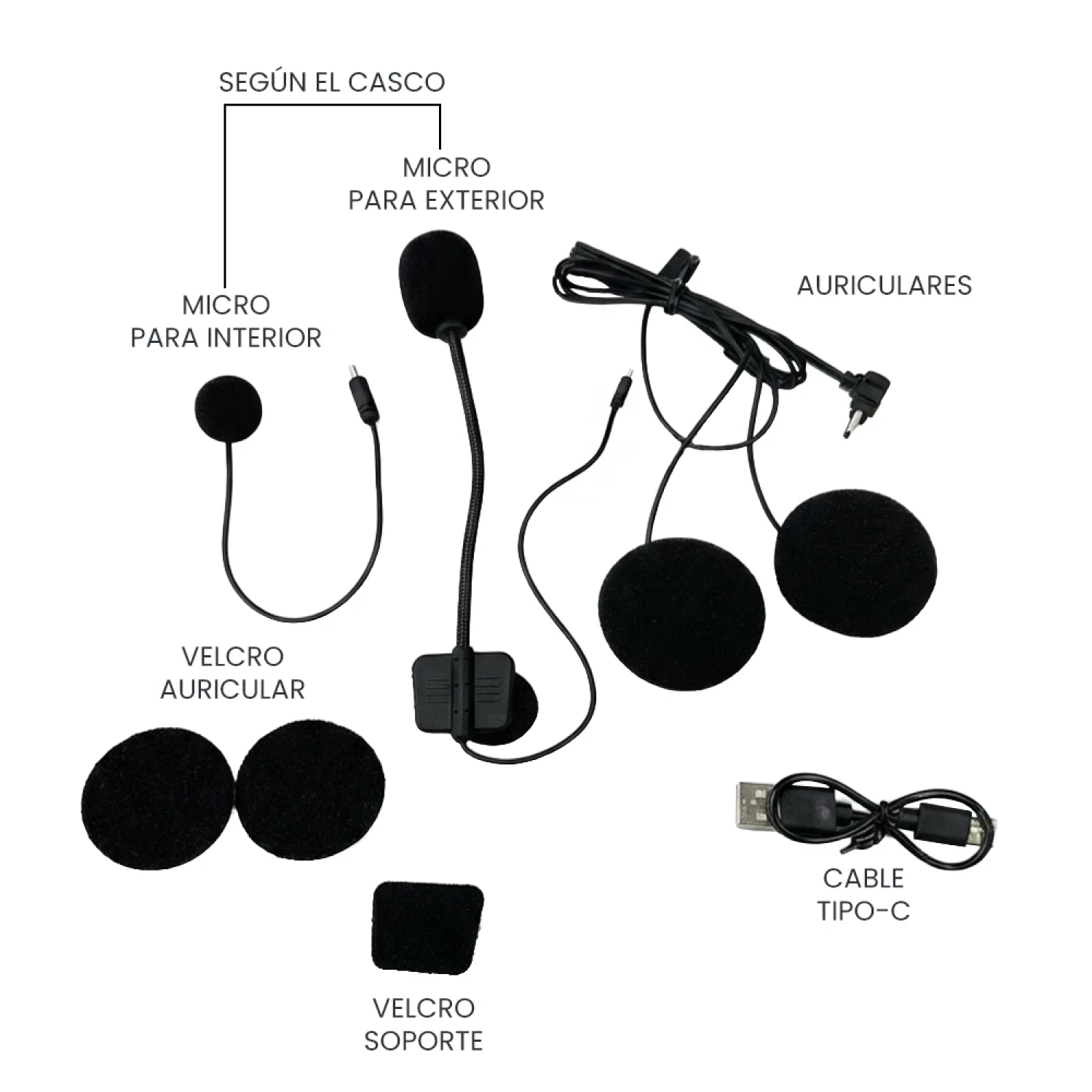 Intercomunicador Bluetooth de Para Casco de Moto 𝙓𝙄𝙊𝙉 3