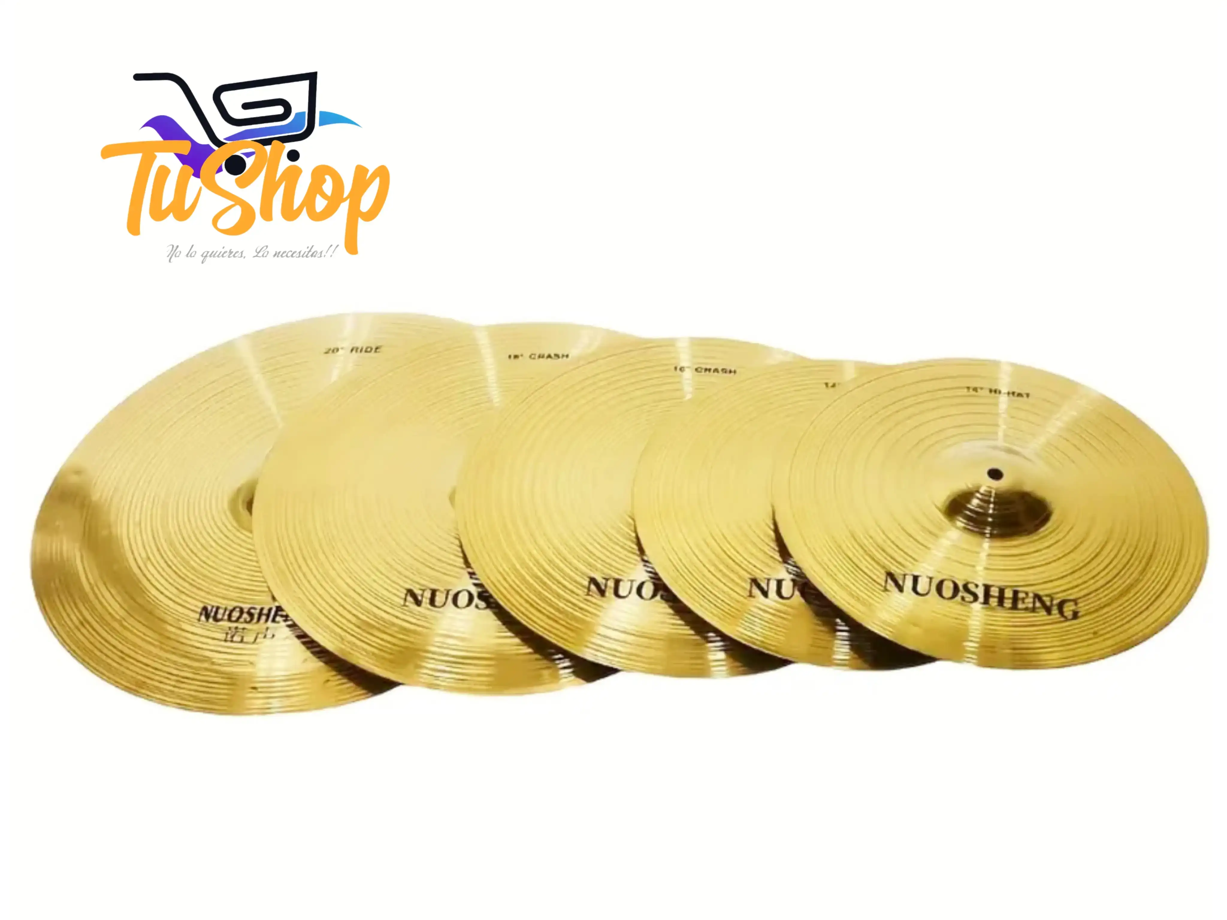 Platillos HIT HAT Nuesheng para Bateria Acustica 4