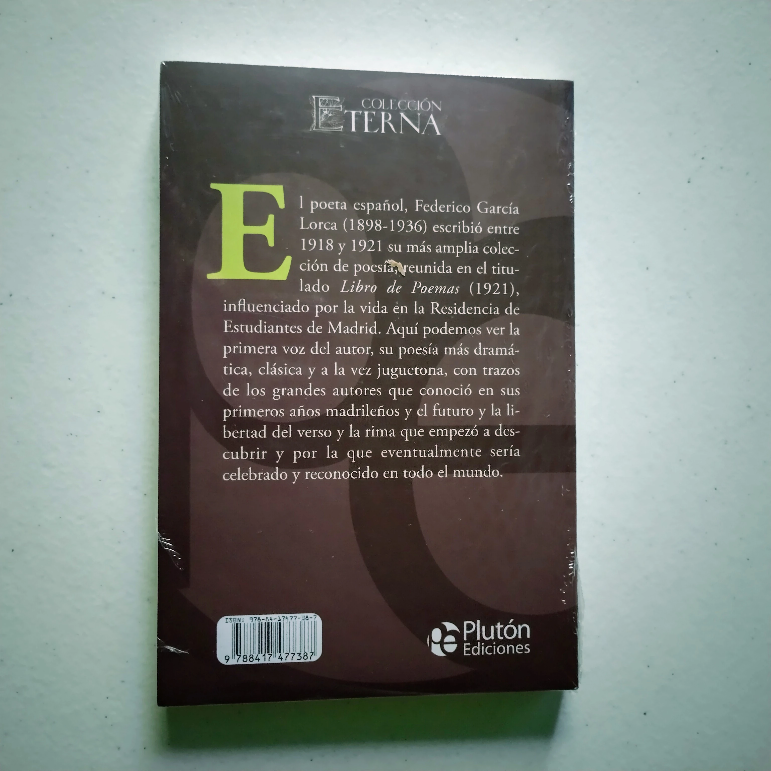 Libro de poemas, Federico García Lorca, nuevo 2