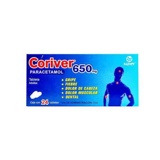 Coriver 650 mg (Paracetamol) 