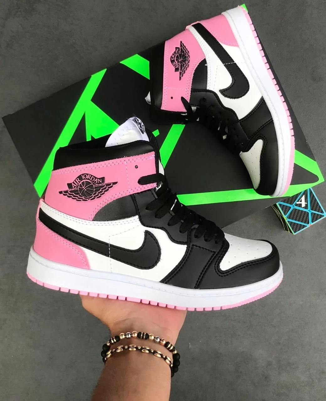Tenis Nike Botín Rosa - Negro