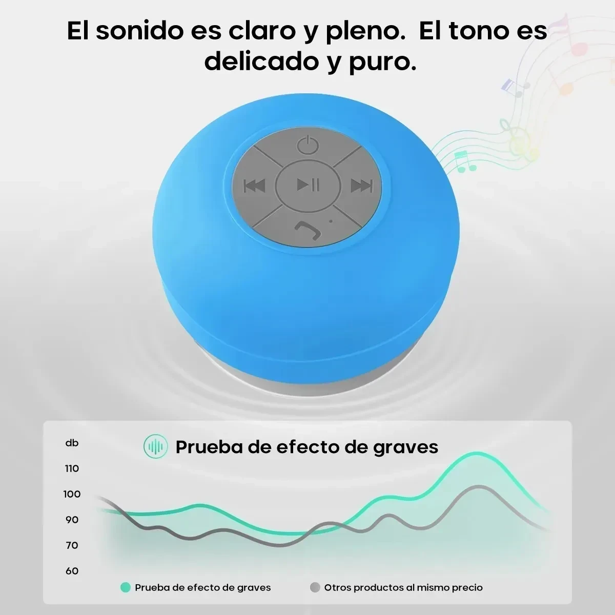 Parlante Ducha Bluetooth Manos Libre Impermeable 4