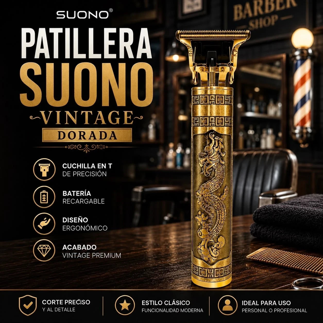PATILLERA SUONO VINTAGE  _DORADA_