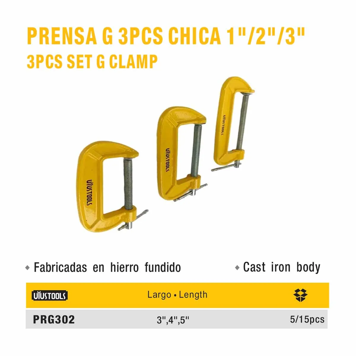 SET PRENSA G 3PZS UYUST 3"4"5" 