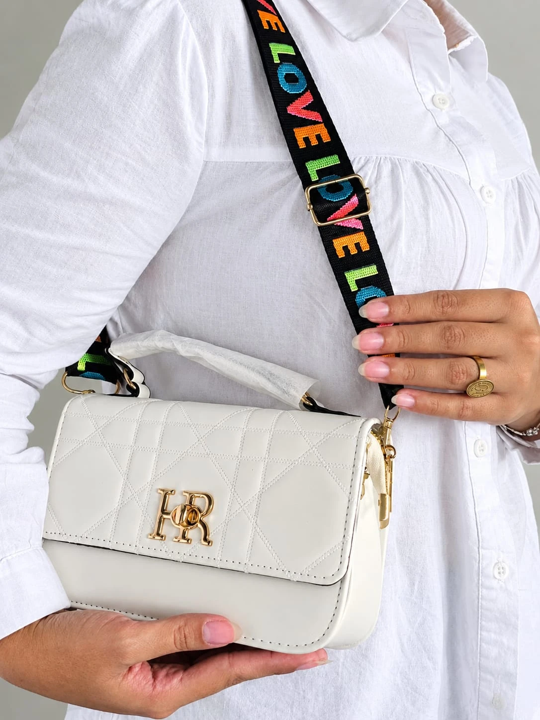 Bolso Manos Libres Blanco HR 2