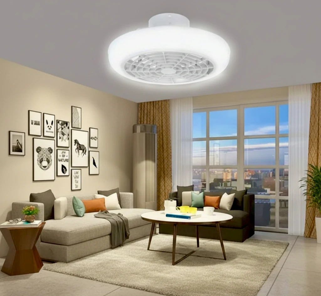 Plafón Led Con Ventilador 50w 9