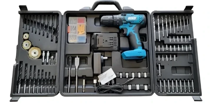 TALADRO ATORNILLADOR GARDEN PLUS + ACCESORIOS 